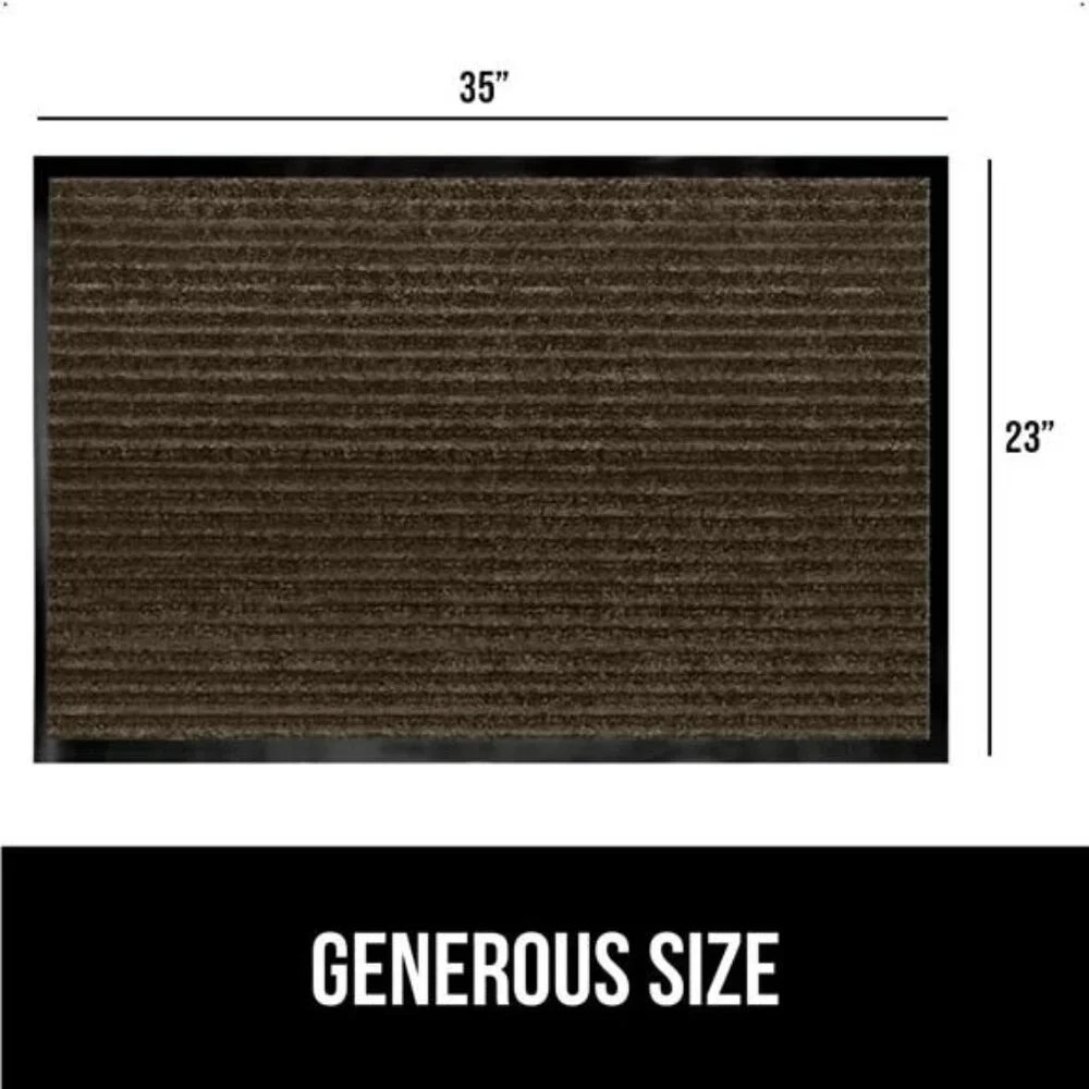 Waterproof Heavy Duty Traffic Guard Doormat, 2 Pack, Stain and Fade Resistant